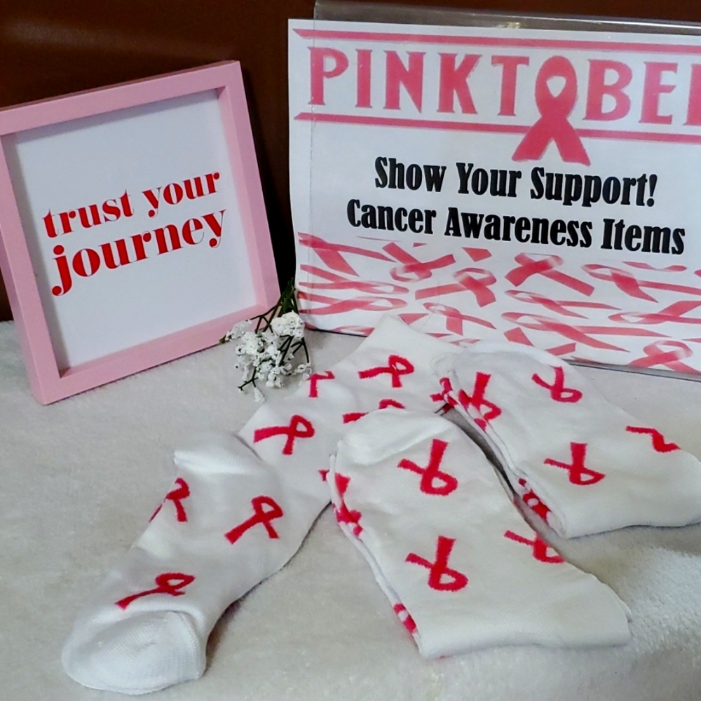 Socks - Cancer Awareness  - $5 - NWT